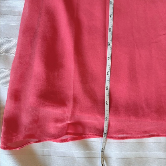 Sandra Darren Bright Pink Summer Flowy Style Dress Size 6 EUC - Picture 6 of 7